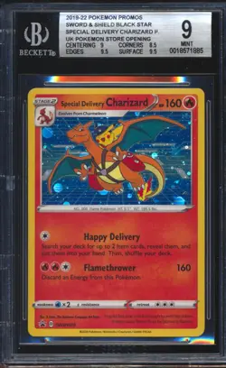 2022 Special Delivery Charizard SWSH075 Pokemon Promo BGS MINT 9 - Image 1