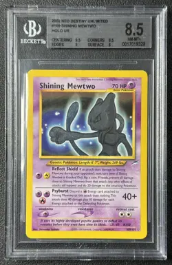 SHINING MEWTWO BGS 8.5 2002 POKEMON NEO DESTINY #109/105 HOLO UR 329 - Image 1