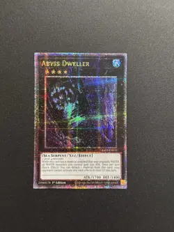 2024 YUGIOH RA02 25TH QCR SECRET RARE ABYSS DWELLER NM 💫 - Image 1