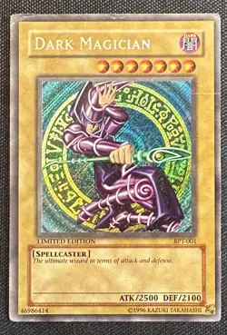 YUGIOH Dark Magician BPT-001 Secret Rare Limited Edition MP - Image 1