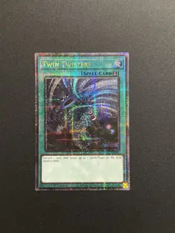 2024 YUGIOH RA02 25TH QCR SECRET RARE TWIN TWISTERS NM 💫 - Image 1
