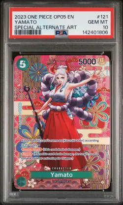 2023 ONE PIECE OP05-AWAKENING OF THE NEW ERA SPECIAL ALTERNATE ART YAMATO PSA 10 - Image 1