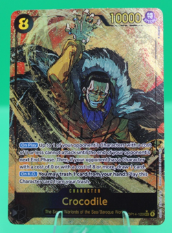 1x Crocodile OP14-120 Alt Art One Piece TCG The Azure Seas Seven! NM - Image 1