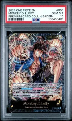 Monkey D. Luffy ST13-003 - One Piece Premium Leader Collection - PSA 10 - Image 1