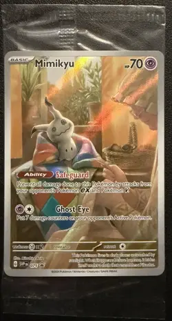 Mimikyu 075 Scarlet & Violet Promo Cards Full Art Holo SEALED Pokemon Card TCG - Image 1
