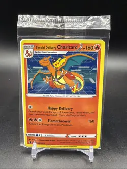 Special Delivery Charizard Pokemon Center Promo Card Sealed SWSH075 - Image 1