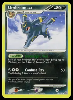 Pokemon Card - Umbreon Majestic Dawn 32/100 Rare Non-Holo - Image 1