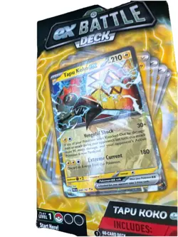 Pokemon TCG EX Battle Deck Tapu Koko EX Factory Sealed 60 cards Level 1 start - Image 1