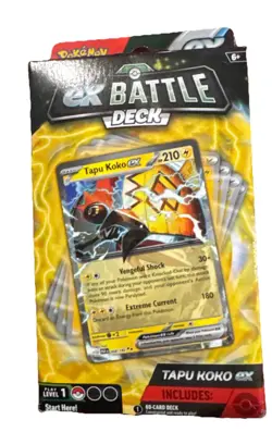 Pokemon TCG EX Battle Deck Tapu Koko EX Factory Sealed 60 cards Level 1 start - Image 3