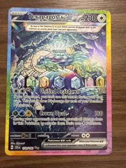 Pokemon TCG Terapagos EX Stellar Crown Card 170/142 - Image 1
