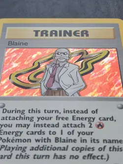 Blaine (17) Holo Rare Gym Challenge Holo 017/132 Pokemon Cards Collect - Image 2