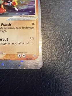 Pokemon TCG Hitmonchan EX Ruby and Sapphire Holo Ultra Rare Card 98/109 MP+ - Image 2