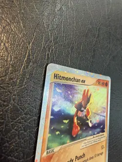 Pokemon TCG Hitmonchan EX Ruby and Sapphire Holo Ultra Rare Card 98/109 MP+ - Image 4