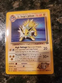 Lt. Surge's Jolteon Gym Challenge 28/132 Regular Rare Card - Image 1