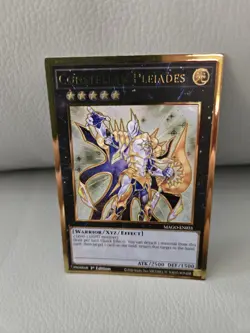 Constellar Pleiades MAGO-EN031 Gold Rare NM 1st Edition Maximum Gold Yugioh card - Image 1