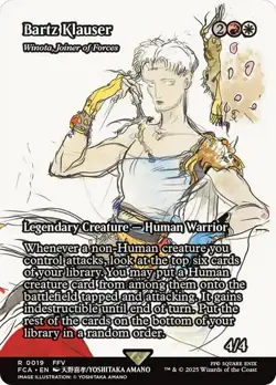 Bartz Klauser /Winota, Joiner of Forces - Borderless (FCA) Final Fantasy - NM - Image 1