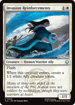 x4 Invasion Reinforcements - Foil U MTG Avatar: The Last Airbender M/NM, English - Image 1