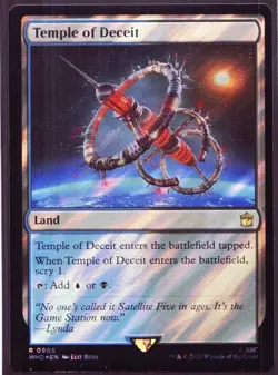 Temple of Deceit - 905 Surge Foil - MTG Doctor Who - Image 1