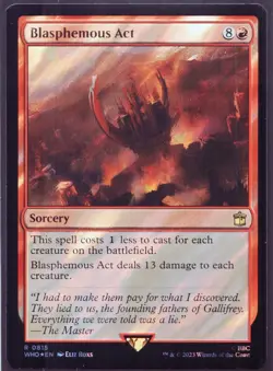 Blasphemous Act - 815 Surge Foil - MTG Doctor Who - Image 1