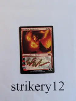 1x Chandra, Pyromaster – Magic 2014 – Shadow Signed by Winona Nelson – MTG - Image 1