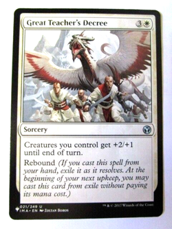MTG Great Teacher's Decree 021/249 Uncommon The List Near Mint!! - Image 1