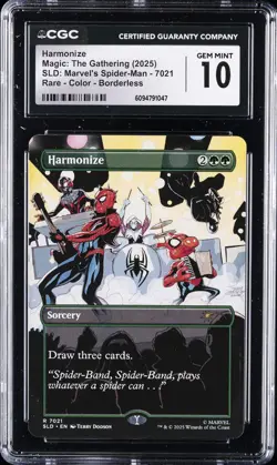 2025 MAGIC: THE GATHERING SLD: MARVEL'S SPIDER-MAN #7021 HARMONIZE CGC 10 - Image 1