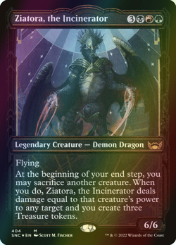 MTG Ziatora, the Incinerator Showcase Foil ** Streets of New Capenna ** English - Image 1