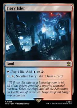 Fiery Islet - Universes Beyond: Doctor Who NM Near Mint MTG Magic the Gathering - Image 1
