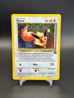 2000 Pokemon Card Eevee Wizards Black Star Promos 11 Holo Promo LP+ - Image 1