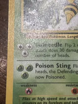 Pokemon TCG Beedrill 021/130 Base Set 2 Regular Rare LP - Image 3