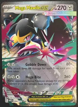 Pokemon TCG: 2025 Mega Mawile Ex 094/132- DOUBLE RARE-Mega Evolution Holo - Image 1