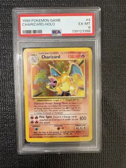 1999 Pokemon Game (Base Set) Charizard - Holo graded PSA 6 (Excellent-Mint) - Image 1