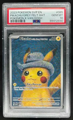 2023-25 Pokemon SV Black Star Promos - SVP EN Pikachu #085 PSA 10 - Image 1