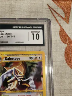 Crystal Kabutops Skyridge Pokemon TCG #150 CGC 10 Gem Mint - Image 5