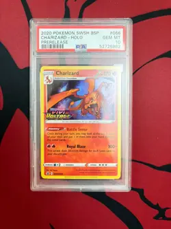 PSA 10 Pokemon Vivid Voltage Prerelease Charizard SWSH066 - Image 1