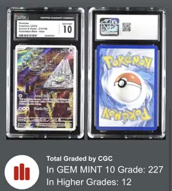 Drowzee Pokemon Card 2023 Scarlet & Violet 210/198 CGC 10 Gem Mint - Image 3