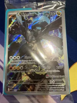 N's Zekrom Ascended Heros ETB Promo Pokemon Center Stamp 2026 Sealed - Image 1