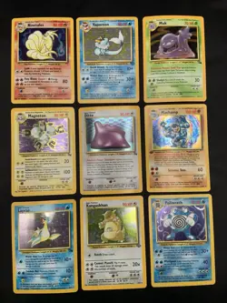 Vintage Holo Rare Pokemon Cards WOTC 1999 Base Set, Fossil, Jungle - MP/HP Ditto - Image 1