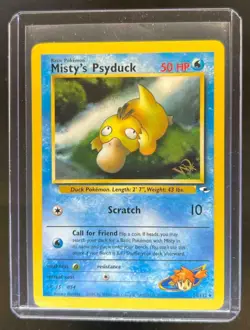 2000 Pokemon Gym Heroes Misty's Psyduck #54/132 Bent - Image 1