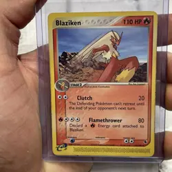 Pokemon Blaziken 15/109 EX Ruby & Sapphire Unlimited Non Holo Rare TCG LP Card - Image 1