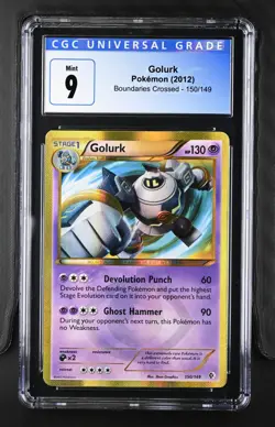 Pokemon 2012 Golurk SR-Holo Boundaries Crossed 150/149 CGC 9 - Image 1