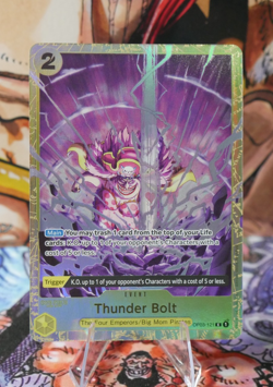 THUNDER BOLT OP03-121 BEST SELECTION VOL 1 ALT ART One Piece TCG English - Image 1