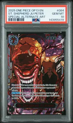 2025 ONE PIECE OP13-CARRYING ON HIS WILL #084 ST. SHEPHERD JU PETER PSA 10 - Image 1