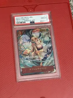 Nefeltari Vivi One Piece OP04 Kingdoms/Intrigue L Japanese Edition PSA 10 - Image 1