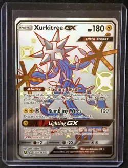 Pokemon Xurkitree GX TCG Full Art Holo Card SV58/SV94 NM/M Condition - Image 1