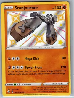 Stonjourner SV075/SV122 Shining Fates: Shiny Vault - Pokemon Card - NM - Image 1