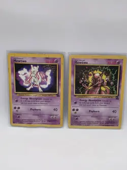 Mewtwo Pokemon Promo Card Lot (2) – First Movie Promo + Black Star Promo #14 - Image 1