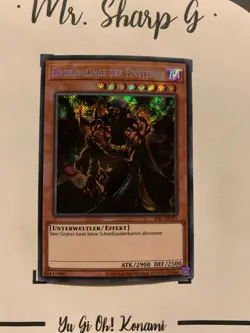 EINDRINGLINGE DER FISNTERNIS - IOC-DE111 DEUTSCH Yu-Gi-Oh! CARD SECRET RARE HOLO - Image 4