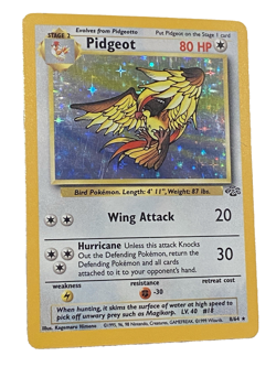 Pokemon TCG Pidgeot Holo Rare Card 8/64 Jungle Unlimited Vintage TCG Card - Image 1