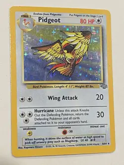 Pokemon TCG Pidgeot Holo Rare Card 8/64 Jungle Unlimited Vintage TCG Card - Image 2